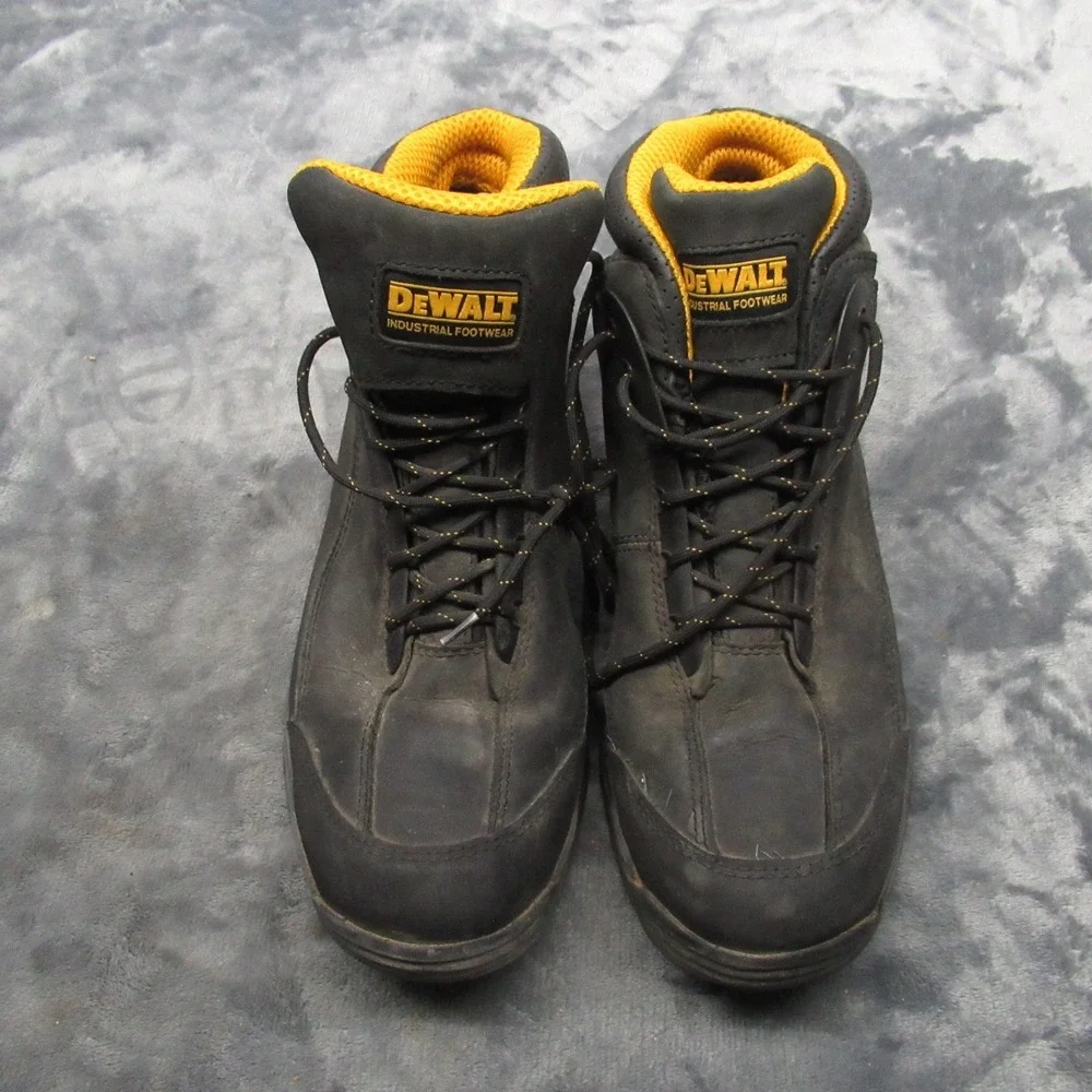 Dewalt Mens Steel Toe‎ Work Boot 12 Black Leather Industrial Rugged Construction